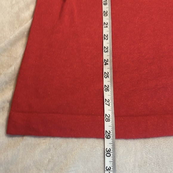 Banana Republic Silk Linen Blend Knit Polo XL Tall Coral Red EUC - Picture 6 of 9
